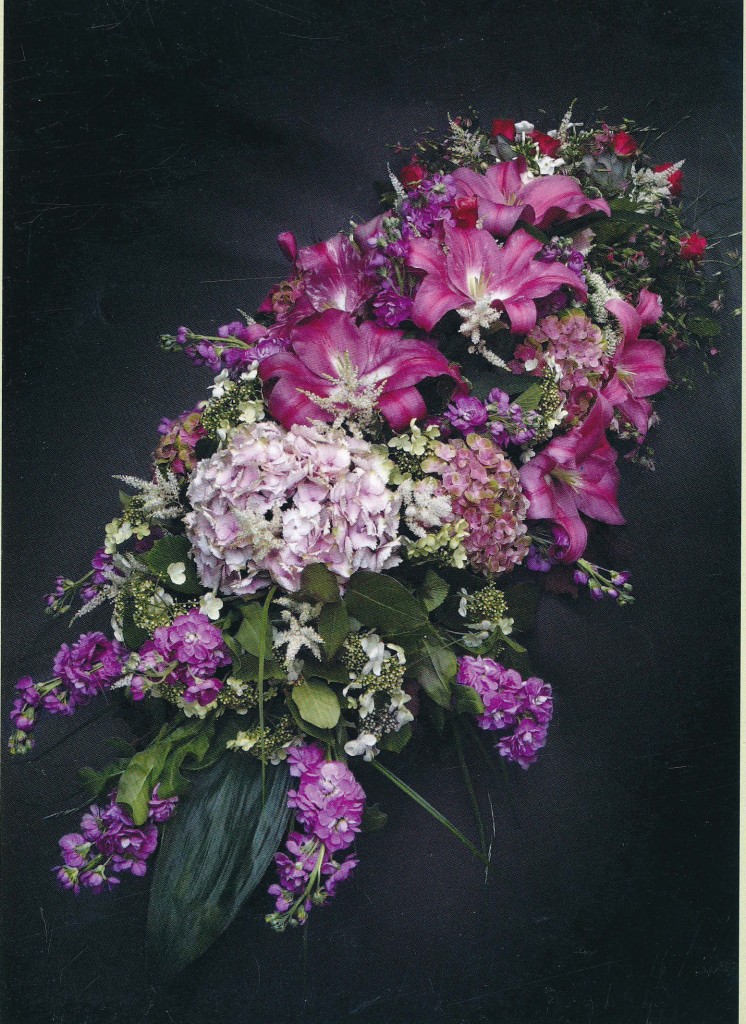 Couvre-cerceuil fuschia